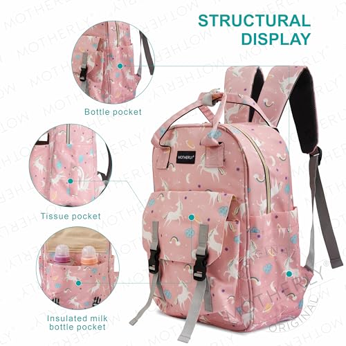 Image of Motherly Baby Diaper Bags for Mothers, Backpack for Mom for Travel