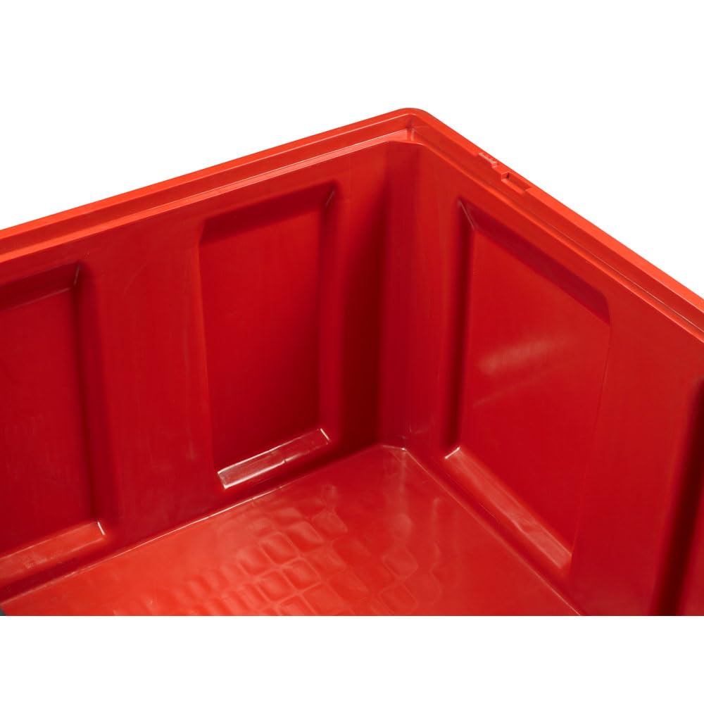Logiplast Palettenbox mit Deckel LxBxH: 1200 x 1000 x 790 mm geschlossen mit 4 Füssen in Rot
