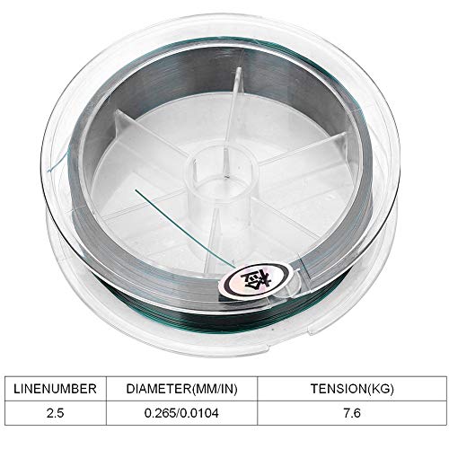Kadimendium Nylon-Angeldraht, Stretch Stabil Verschleißfeste Angelschnur Sport-Angelschnur Flexibel Hohe Empfindlichkeit… – Bild 8