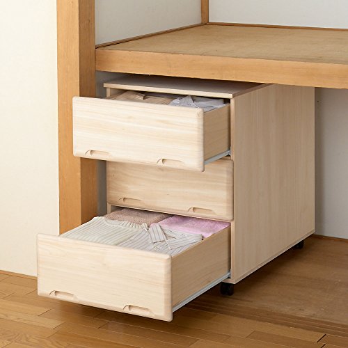 ディノス 衣類収納 押入れ クローゼット収納 【衣類に優しい押し入れ収納】総桐スライドレール 押し入れタンス ミドル 3段・高さ75cm