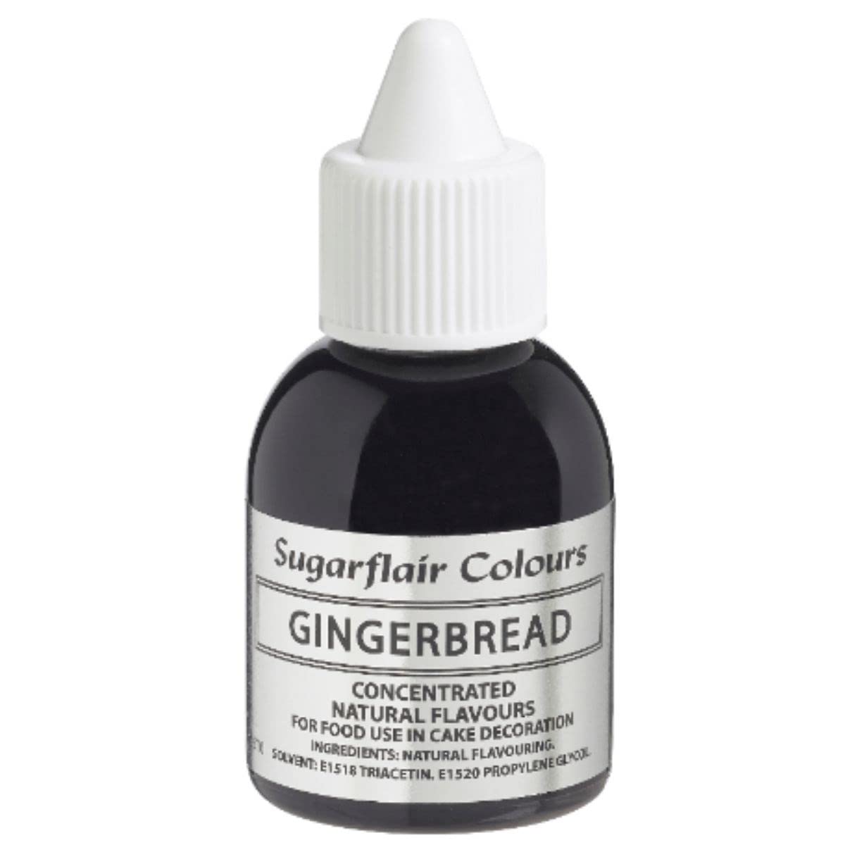 Sugarflair Gingerbread Natural Flavouring - Concentrated Natural Food Flavouring for use in Cakes, Cupcakes, Frostings, Drinks, Ice Creams - 30ml