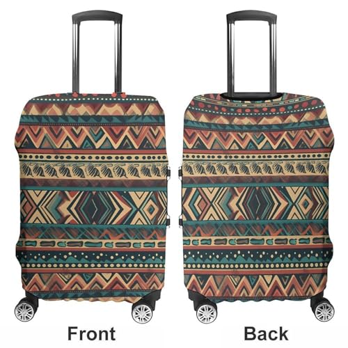 Native American Luggage Cover Personalization Suitcase Covers Protector Elastic Washable Baggage Cover Anti-Scratch For Traveling, Aircraft Consignment M3
