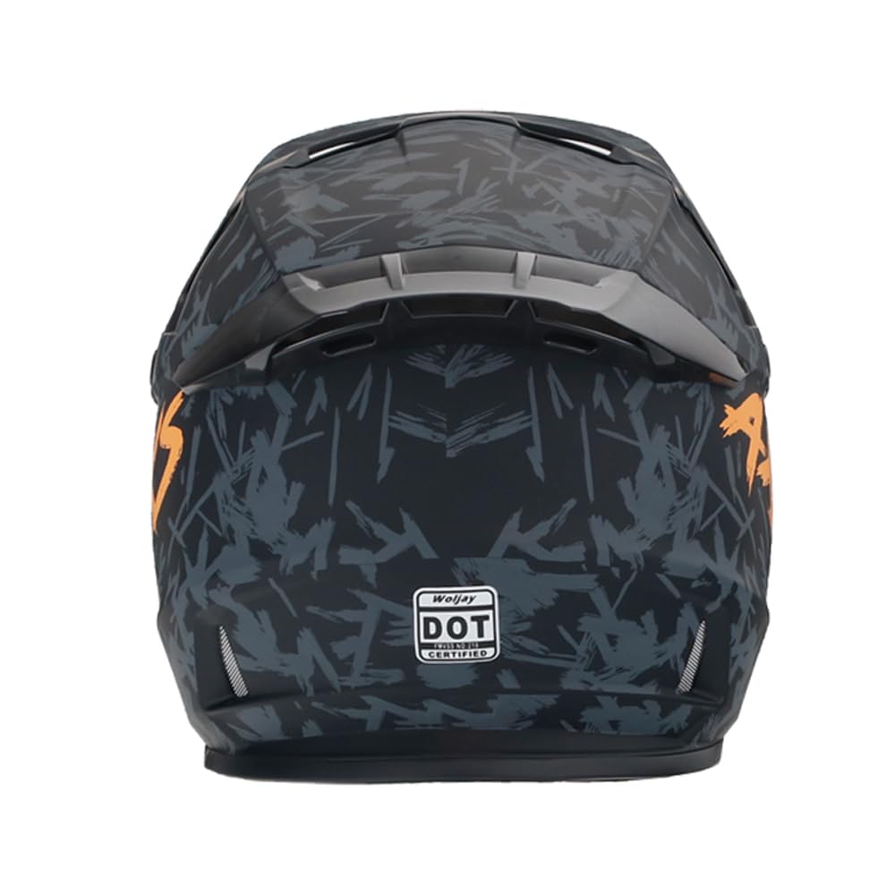 Casque Motocross Casque de vélo Dirt Casque Hors Route Street BMX MX Casques intégraux pour Unisex-Adulte Jeunesse Les Enfants DOT/ECER22-05
