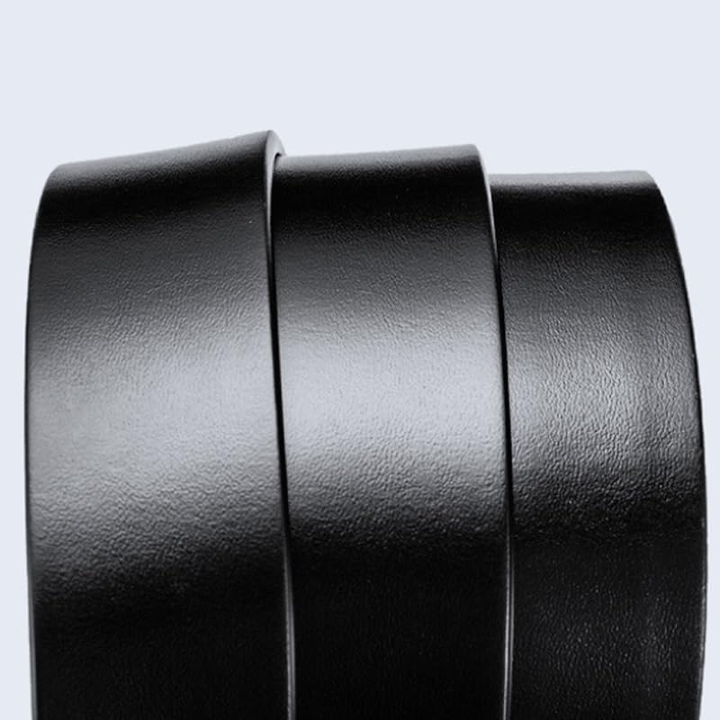 Men's Business Belt Formal Casual Single Layer Cowhide Waist with Automatic Buckle image 5