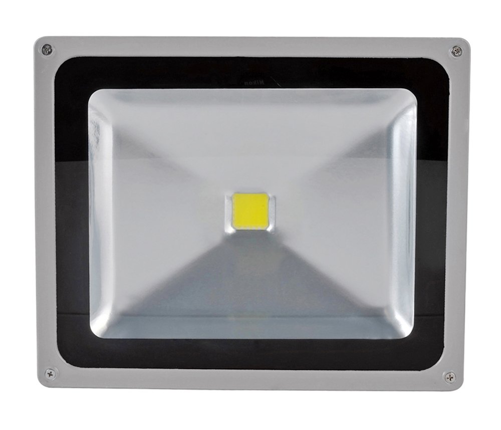 OXLUX 50W SMD LED Floodlight Warm White in SILVER - Ideal Replacement for Halogen