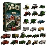 Calendrier de l'Avent 2026 Tracteur et Véhicules de Ferme pour Enfant...