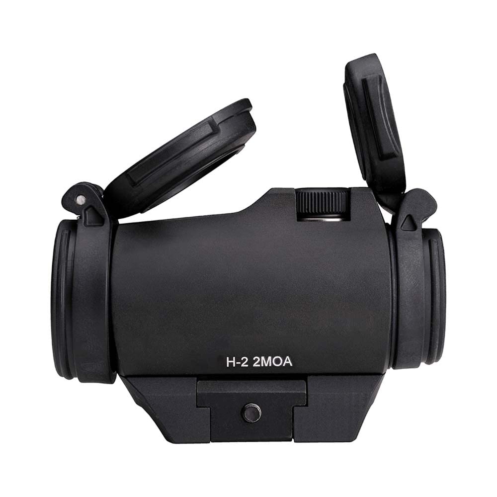 ToopMount 1x20 rotpunktvisier red dot Sight 2MOA rohrvisiere mit hoher und niedriger Picatinny 21 mm Schienenhalterung und transparenten Objektivabdeckungen (4 Ausführungen erhältlich) (Stil 2