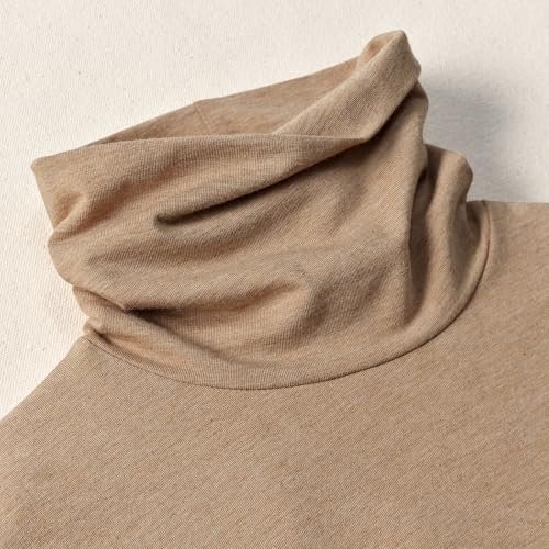 Image of Lands' End Lightweight Jersey Long Sleeve Turtleneck