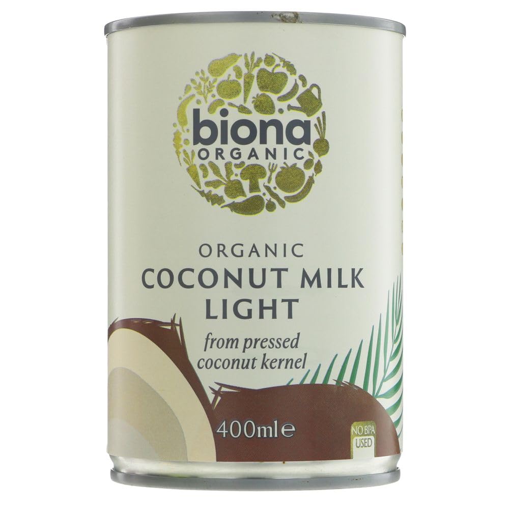BIONA Organic Coconut Milk Light 400ml (Pack of 1)