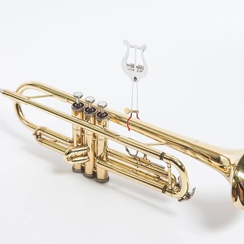 Miniatura 3 de Metal Plating Trompeta Marching Abrazadera en Lira Music Sheet Clip para Instrumento Musical Accssories Plata