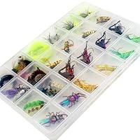 Scatola Latta Mini Con 48 Mosche Ninfa – Assortimento Per Pesca A Mosca – Scegli Lo Stile