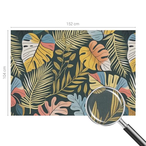 Papel pintado autoadhesivo tropical Tulup 152x104 cm 5