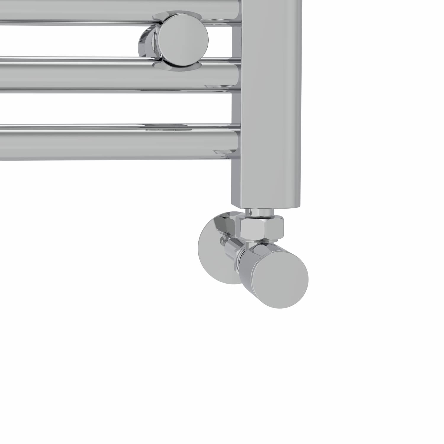 NRG - Termoarredo scaldasalviette cromato per bagno, 1400×400 mm, design dritto