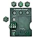 NERD GEAR Commander Essentials Kit - Ultimate Accessory for MTG Commander EDH - MTG Command Zone Tray - Health Counter - Spin Down Dice - Dry Erase Tokens (Midnight Forest)