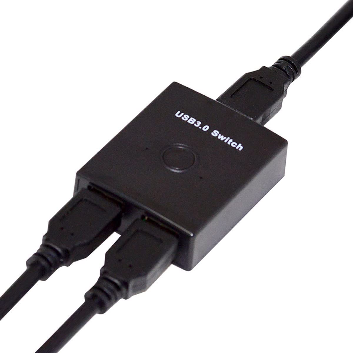 Cablecc KVM - Selector de conmutadores bidireccionales USB 3.0 de 2 a 1 PC compartiendo o 1 a 2 concentradores para teclado, ratón, escáner, impresora