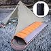 Menolana Envelope Sleeping Bag Camping Sleeping Bag 220 x 75 cm Lightweight Four Seasons for Accommodation Adults Indoor Backpacking, Orange Gray 2.2kg