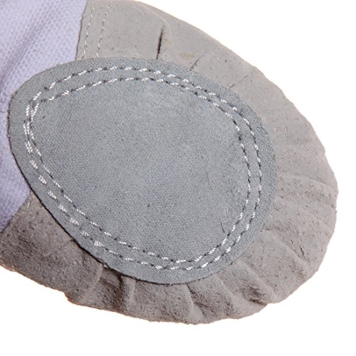 DoGeek Ballet Shoes for Girls Practise Ballet Slipper Dance Shoe Canvas Split Sole Ballet Shoes for Women Kids Toddlers2