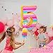Number 5 Pinata for Birthday Party Decorations, Unicorn Mermaid Theme Pink Piñata Games Toy (5th)