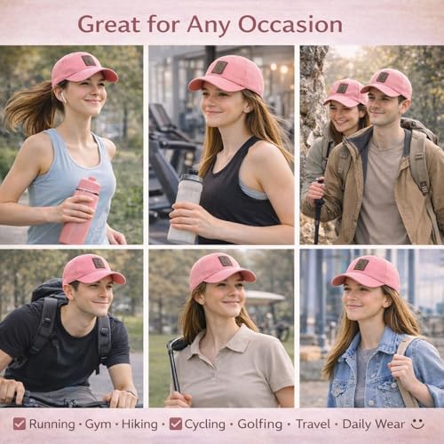Image of Baseball Cap for Men Original Adjustable Unisex Cap, Mens Caps Stylish, All Sports Type Caps or Hats, Free Size, UV Protection, Sports Cap for Men's, Outdoor Casual Wear (Pack of 1)