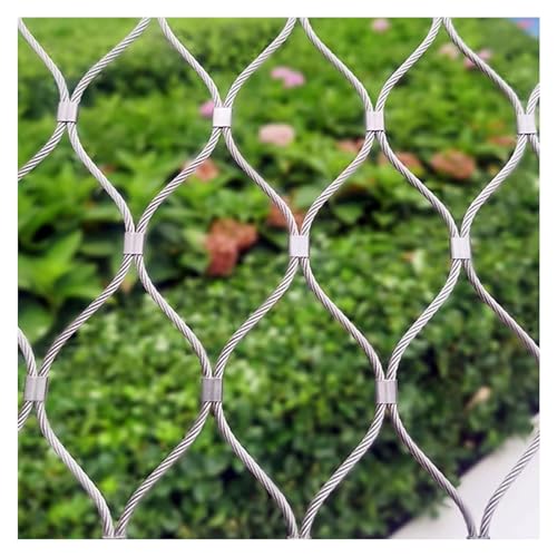 Acero Inoxidable Malla Cuerda no es Fácil Romper,Malla Metálica Tejida Valla de Jardín Red de Protección,Red De Seguridad For Balcones,mallas for galliner,(H2.8xL4m/H9.18xL13.12ft)