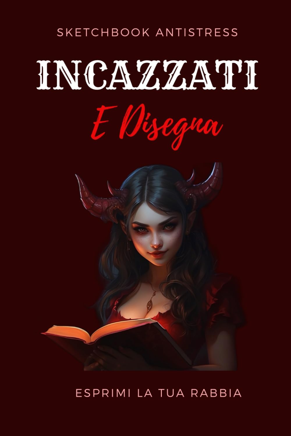 Quaderno da Disegno Antistress.Incazzati e disegna.Esprimi la tua