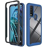 QiongNi Case for TCL 30 XE 5G Case Cover,Case for TCL 30 V 5G T781S Case Cover,Anti-Fall and Shock-Absorbing Protective Cover Case for TCL 30 XE 5G T767W Case Blue