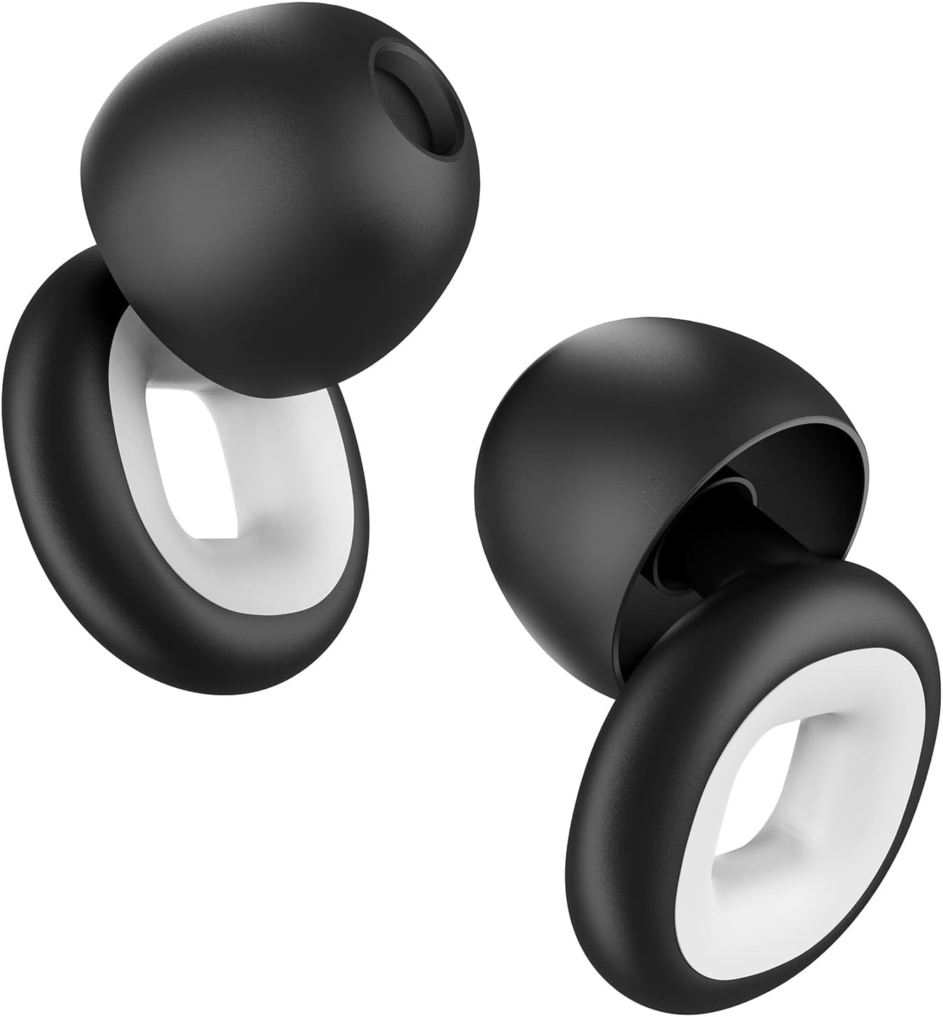 Barasti Noise Cancelling Ear Plugs for Sleeping, Studying & Travel - Reusable Soft Silicone Noise Reduction Earbuds with 6 Comfort Fit Tips (S/M/L) - Premium Black Earplugs-image-26
