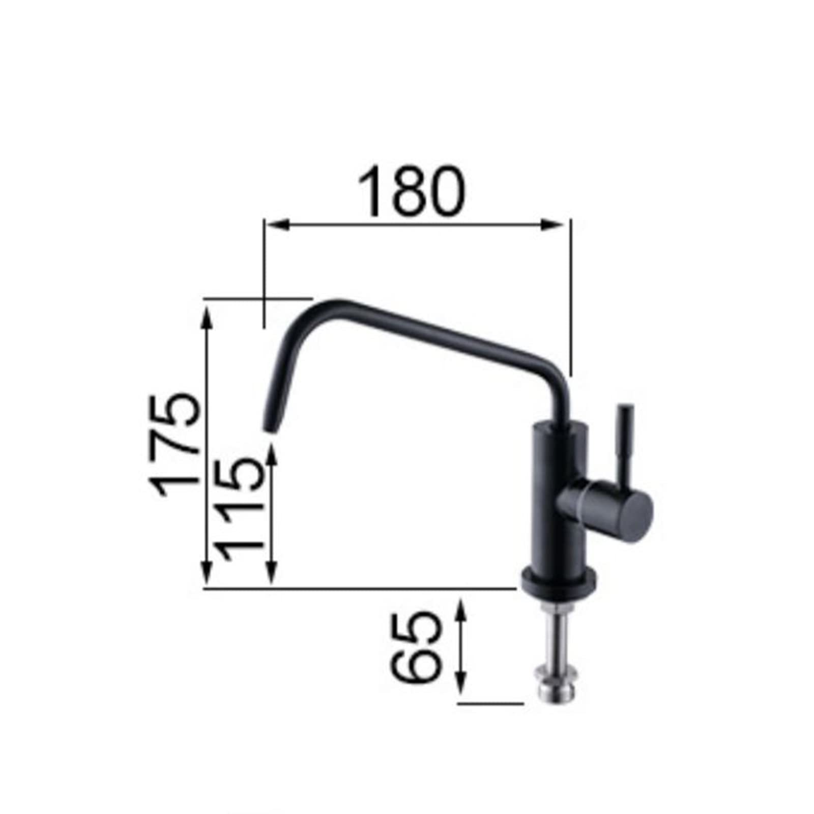 Grifo con Filtro De Agua para Cocina, Grifo De Ósmosis Inversa con Rotación De 360 Grados Y Palanca De Presión, Color Gris A