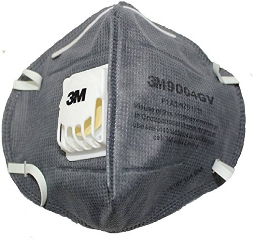 3M 9004GV Anti Pollution, Dust/Mist Respirator - (Grey, Pack of 15)
