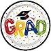 Graduation Letter Balloon Paper Dessert Plates - 7