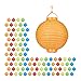 Produktbild Relaxdays 100 x LED Lampions bunt, batteriebetrieben, Lampion Set für Draußen & Drinnen, zum Aufhängen, Papierlaterne Ø 20cm, farbig