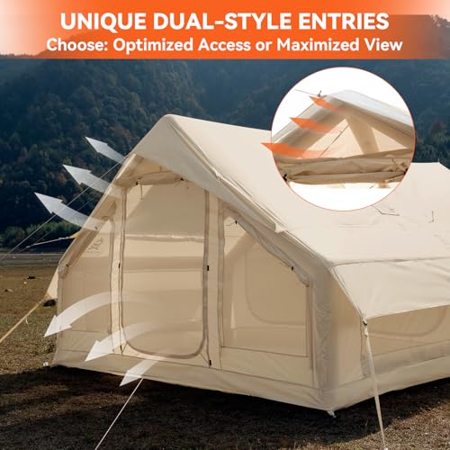 4P Inflatable Tent with Canopy