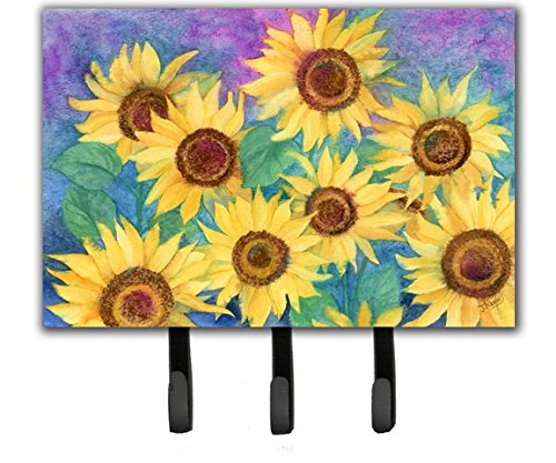 Sunflowers & Purple Leash or Key Holder