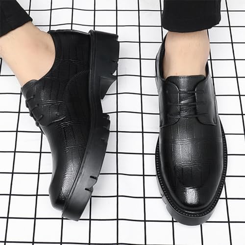 YZABEL Men's Formal Oxford Shoes Western Fashion Tuxedo Prom Shoes Modern Leather Platform Business Casual Comfort Formal Shoes2
