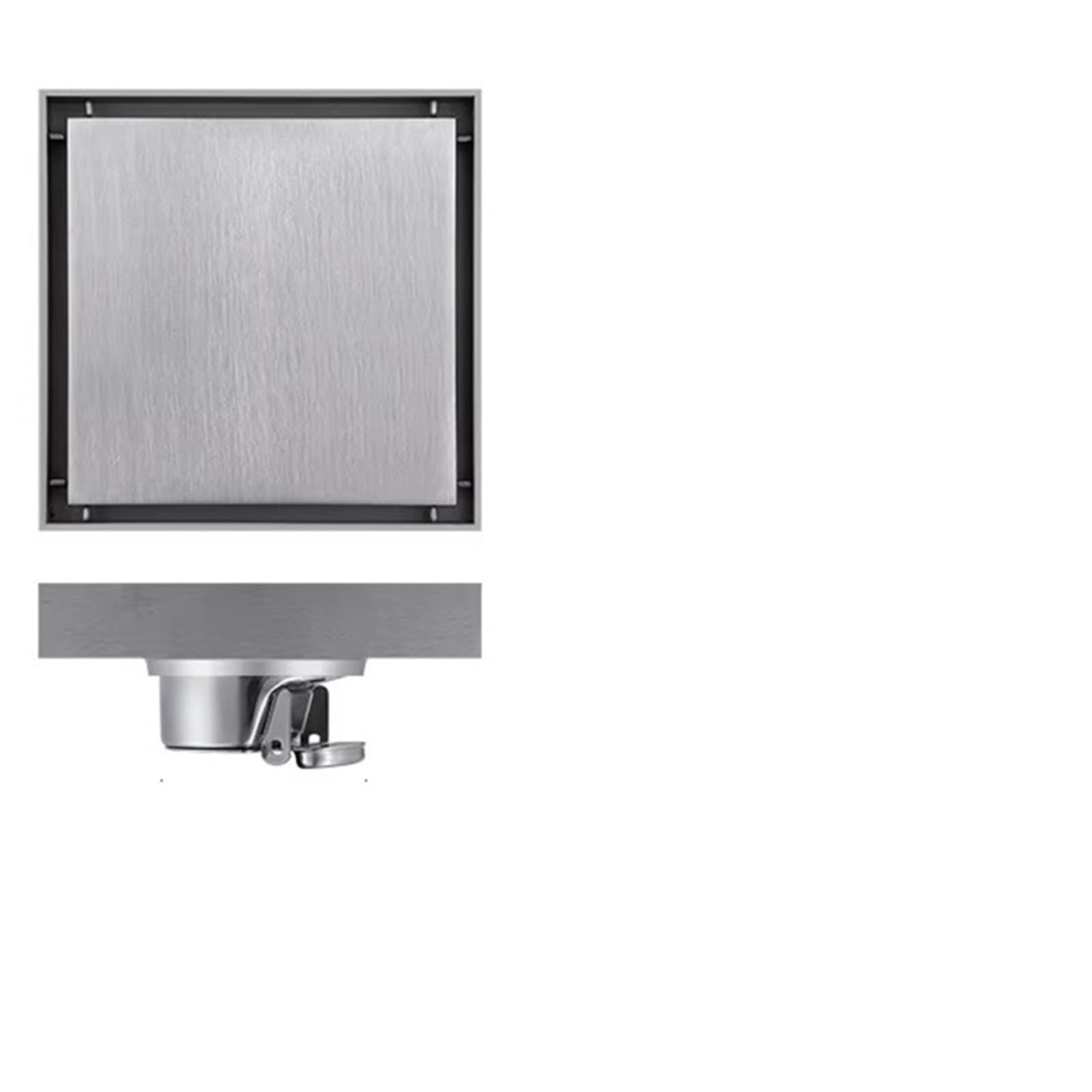 Floor Drain Floor Drain For Bathroom Thickened Stainless Steel Concealed Odor Proof Modern Style(12x12cm 6a)