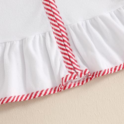 Image of Girls Hooded Terry Coverups One Piece Swimsuits Beach Stripe Trim Zip Up Fly Sleeve Swim Cover Up Swimwear
