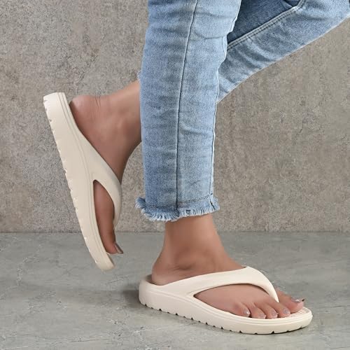Image of DOCTOR HEALTH SUPER SOFT Floats women soft slippers with mild acupressure | Comfortable, stylish, and bright colorful flip flops | Lab tested Cushion and Bounce | Cushioned Footwear