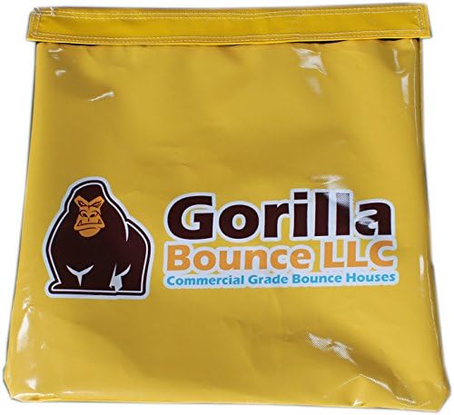 Bolsa de arena de vinilo, soporteanclaje para inflables, casas de rebote y tiendas de campaña (amarillo, paquete de 20)