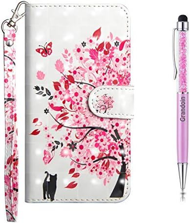 Grandoin Galaxy J5 2016 Case, Premium PU Leather Magnetic Flip Cover with Card Slots Holders [Soft Silicone Inner] Bookstyle Wallet Case For Samsung Galaxy J5 2016 (Cat And Tiger)
