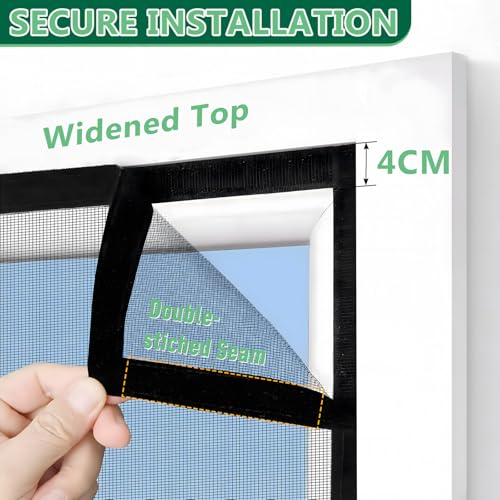 Anze Magnetic Screen Door Fit Door Size 32 x 72, Gray by Anze - Used condition - Image 5