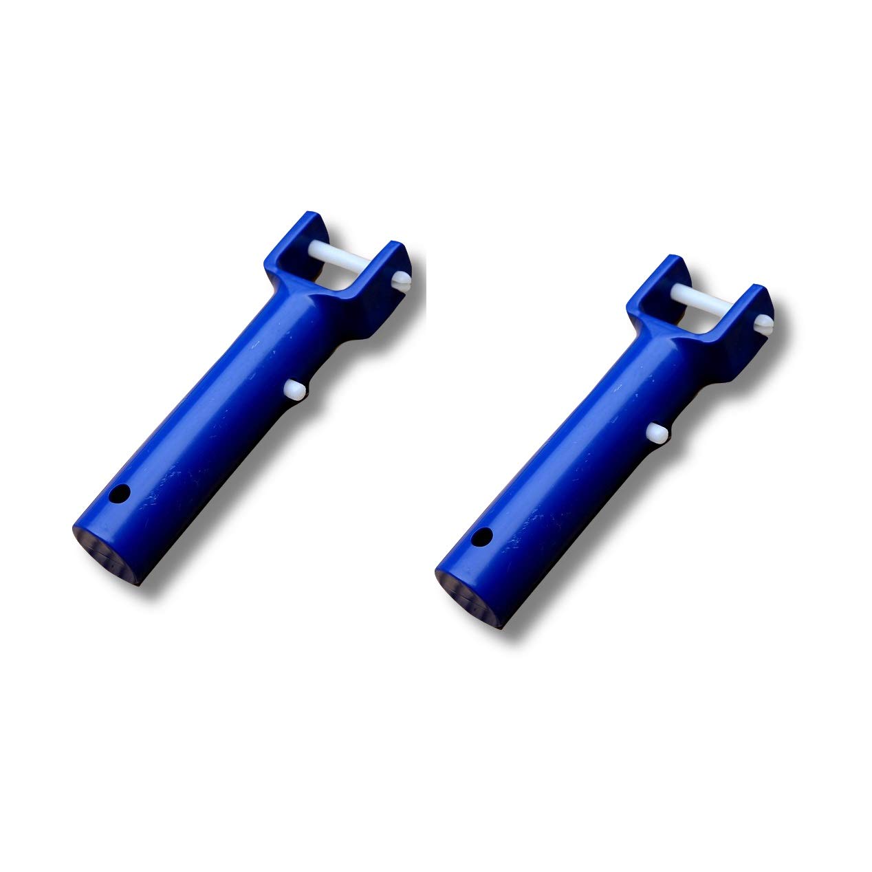 Pasuihcay Swimming Pool Vacuum Head Handles Pool Cleaning Tool Replacement Accessories with V-Shaped Clip 2 Pack, Blue