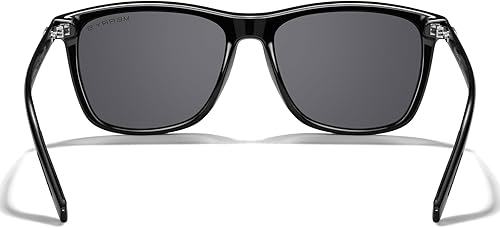 Miniatura 119 de MERRY'S S8286 Lentes de sol polarizados de aluminio, unisex, estilo de época, para hombres y mujeres 0c03 Marco negro/lente de espejo verde/patillas