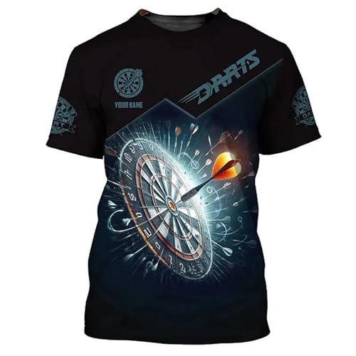JIFENLI Herren 3D Druck T-Shirts Darts Herren T-Shirt Hip Hop Harajuku Kleidung Casual O-Ausschnitt Kurzarm Loose Top JIFENLI Herren 3D Druck T-Shirts Darts Herren T-Shirt Hip Hop Harajuku Kleidung Casual O-Ausschnitt Kurzarm Loose Top