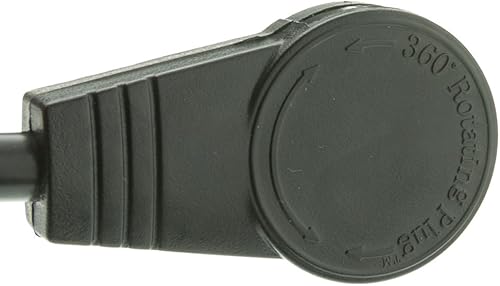 Miniatura 9 de Protector de sobretensiones de 6 tomas de corriente 15A 120V con enchufe giratorio plano, cable de alimentación de 10 pies, regleta de alimentación