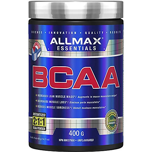 AllMax Nutrition - ALLMAX Nutrition - BCAA 2:1:1-100% Pure Pharmaceutical Grade - Micronized Branched Chain Amino Acids - Gluten-Free, 400 Gram