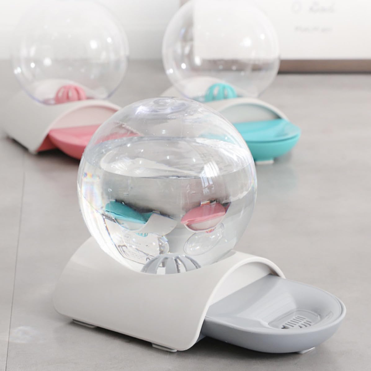 POPETPOP Bebedero Automático de 2.8 litros Material Abs y Acrílico Diseño Ligero y Gran Capacidad para Perros y Gatos Adecuado para Uso en Casa o Tienda de Mascotas