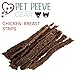 Pet Peeve Gear, Diabetic Dog Treats, Sugar Free, All Natural Jerky Treats, Made & Sourced in USA, Chicken & Beef, Crunchy Strips for Healthy Teeth, No Preservatives