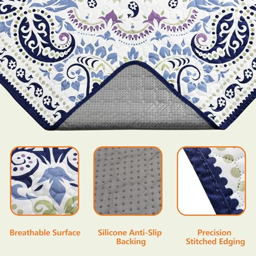 Image of Mozin Washable Pee Pads for Dogs, 1 Pack Super Absorbent Reusable Puppy Pads Waterproof, Leak-Proof & Non-Slip Whelping Pad for Potty Training, Playpens, Crates, Floors, Beds, and Couches 72 inchx72 inch