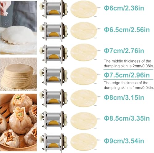 Elektryczny przyrząd do robienia pierogów, komercyjny sprzęt do przetwarzania wonton, automatyczna prasa do ciasta do skórek 8,5 cm
