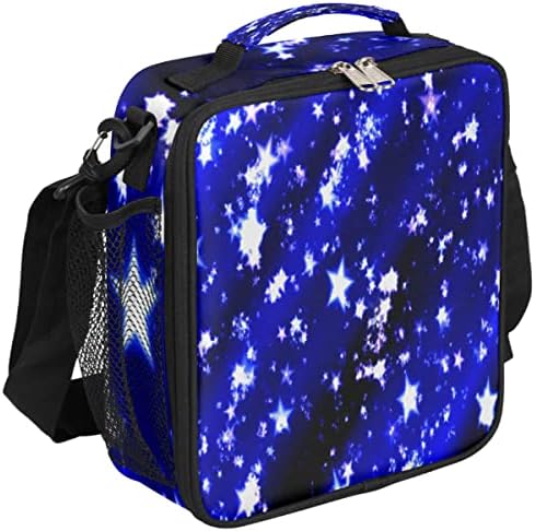 Fantasy Star Insulated Lunch Bag Women Reusable Lunch Tote Bag for Men Adult Adjustable Shoulder Strap Cooler Lunch Box for Work Office Picnic Travel